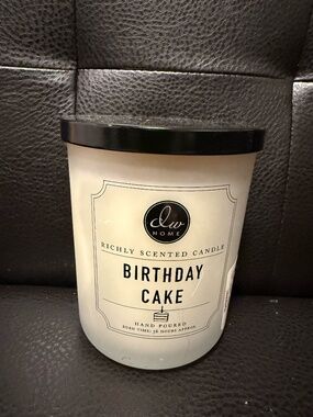 DW Home Birthday Cake Candle 2 Wick Large Jar